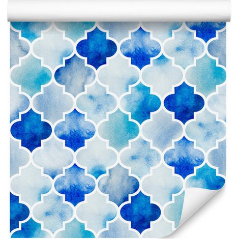 Tapete mit bemalten Ornamenten für Wohn- und Schlafzimmer, 50 x 1000 cm (1/5)