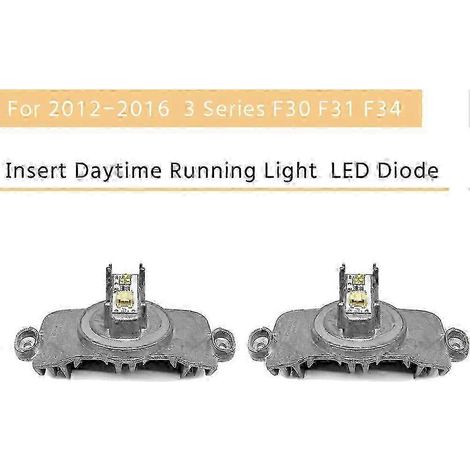 2x Neu für 2012-2016 - 3er BMW F30 F31 F34 Scheinwerfereinsatz Tagfahrlicht (DRL) LED-Dioden-Steuergerät, Silber, SZRH AM