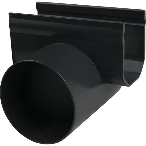 Seitenausstieg aus Kunststoff Ø75mm für schmale