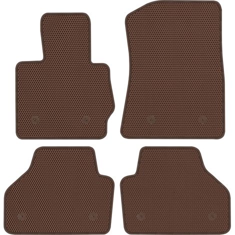 Tapis de sol dédiés pour BMW X3 F25 (2011-2017) - EVA alvéolé marron (1/5)