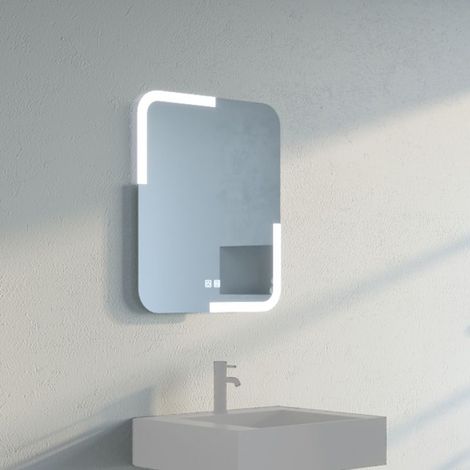 Miroir rectangulaire vertical à LED PRISMA 600 (1/4)