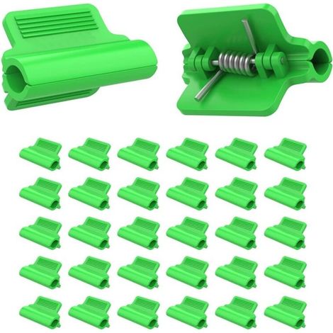 Lot de 30 colliers de serrage ABS pour serre (4x3x3 cm) pour film et filet avec filetage (1/5)