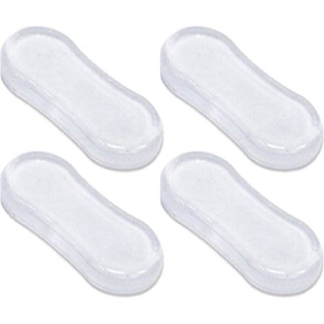 Set di 4 protezioni per sedile WC, cuscini per sedile WC, copriwater in gomma, accessori per WC e bagno per casa, hotel e ospedale.