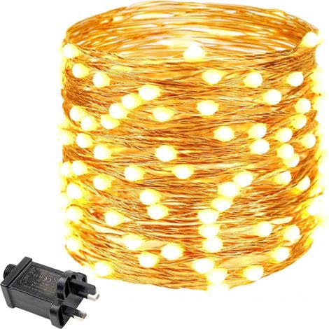 Ortviai Guirlande LED étanche 20 m – 200 lumières, idéale pour décoration intérieure et extérieure (1/5)