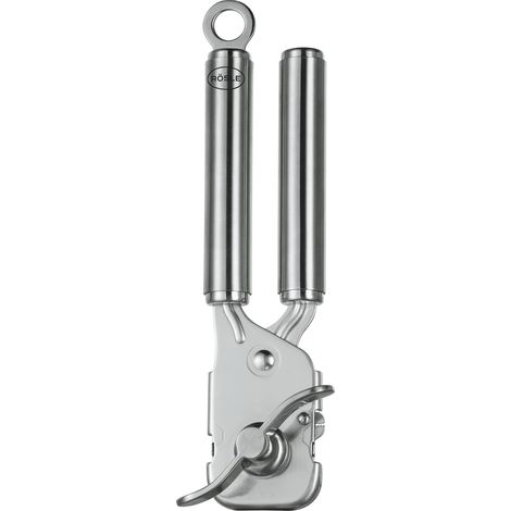 1 - Ouvre-Boîte Manuel - Acier Inoxydable 18/10 - Couvercle Refermable Sans Bords Tranchants - Cuisine Quotidienne - Argenté - 20x7x5cm (1/5)