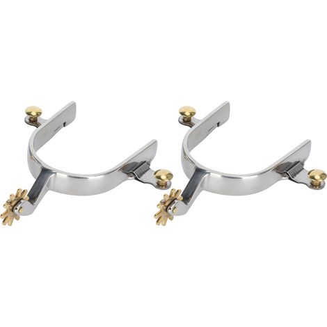 1 paire d'éperons unisexes de style occidental américain en acier inoxydable, antirouille. Accessoires (1/5)