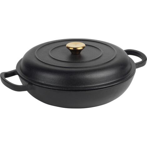 Cazuela de hierro fundido Russell Hobbs RH02525BEU7 de 30 cm, color negro. (1/3)