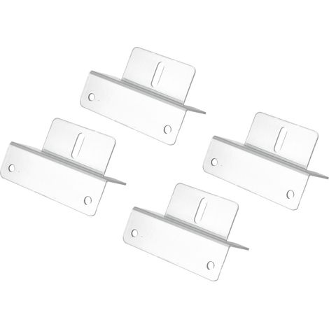 Kit de 4 supports inclinés pour panneaux solaires, montage toiture plate, camping-car, van, bateau, installation solaire autonome. (1/5)