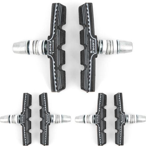 3 paires de patins de frein V-Brake en caoutchouc silencieux pour VTT, vélo pliant et motocross (1/5)