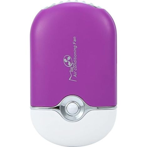 Mini ventilador personal portátil, ventilador de aire acondicionado eléctrico, ventilador de refrigeración portátil recargable por USB para un secado rápido del esmalte de uñas de extensiones de pesta (1/5)