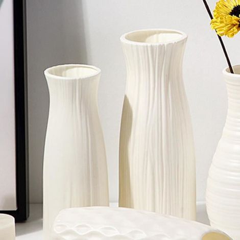 Vase à fleurs - - Modèle A - Incassable - Style nordique - Plastique PE (1/4)
