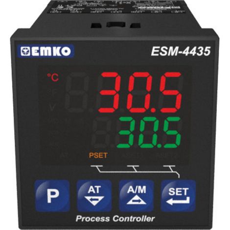 Emko ESM-4435.2.20.0.1/01.01/0.0.0.0 2-Punkt, P, PI, PD, PID Temperaturregler S, Pt100, T, J, K, R -
