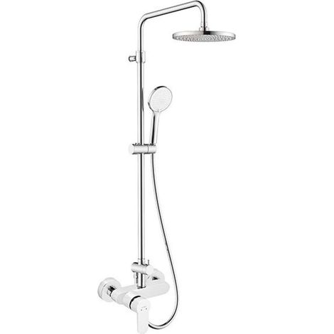 Novaservis Ferro Nostris - Duschset mit Armatur, Durchmesser 23 cm, 3 Strahlarten, Chrom NP99-BNS7U (1/3)