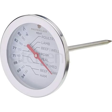 KitchenCraft - Termometro per carne MasterClass de, Argento (1/5)