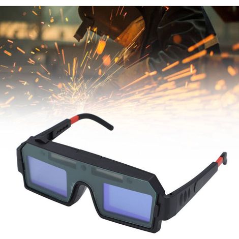 Lunettes de soudage en PP et ABS, à énergie solaire, pour soudage à l'arc argon et découpe (TIG, MIG, plasma) (1/5)