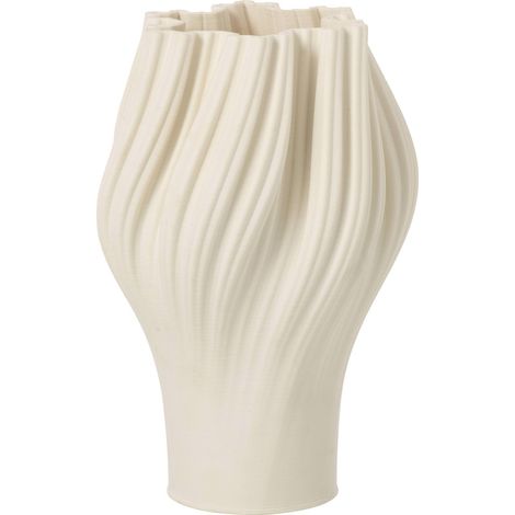 Vase blanc texturé impression 3d - blanc (1/3)