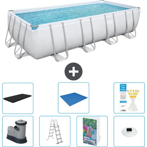 Bestway Bestway Power Steel Rectangulaire - 549x274x122 cm - 8-pièces  S596 (1/4)