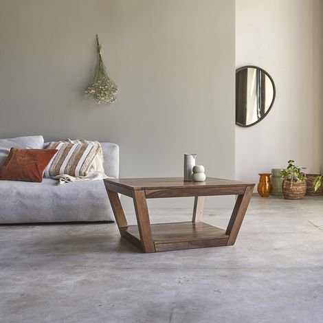 Table basse en bois de palissandre 80x80 Villa (1/5)