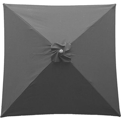 Awning of replacement for sunshade of patio, 6,6x6,6 feet, with 4 nervures, above square waterproof, gray (1/5)