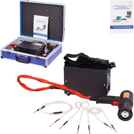 Outil de chauffage par induction Chauffa à Induction magnétique Portable 1500W, Circuit de chauffa à Induction sans flamme, bricola for la réparation de voiture, outils de démonta de boulons (1/5)