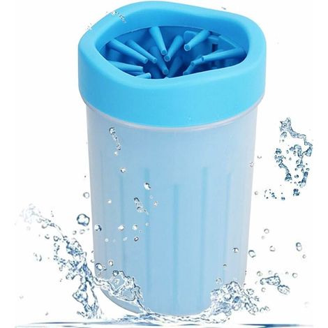Tasse de lavage des pieds, tasse de lavage des griffes, dispositif de lavage des pieds, brosse en silicone souple, chat et chien (1/4)