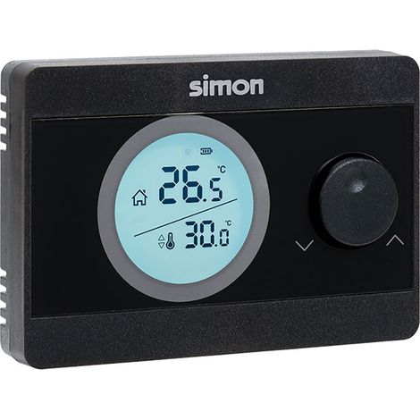 Termostato digital on/off, negro