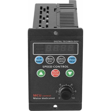 Convertisseur de fréquence monophasé 220V pour moteur triphasé – Affichage digital 4 chiffres – Sortie 1.0-99.0Hz – Protection surchauffe (1/5)