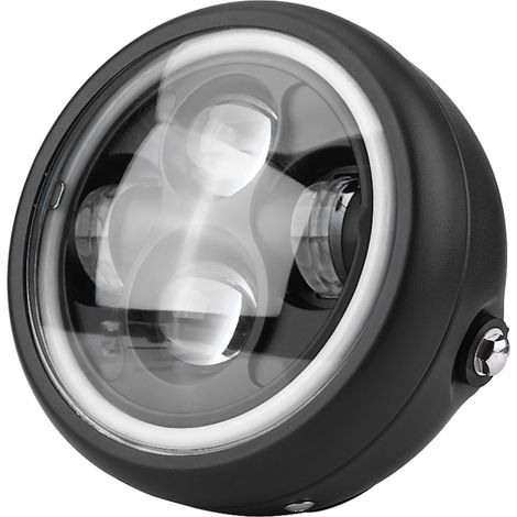 Phare LED Moto 16cm/6,5" pour Sportster Café Racer Bobber – Ampoule Avant (1/5)