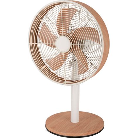 Ventilador de sobremesa AC Alcañiz 45w blanco-haya (1/3)