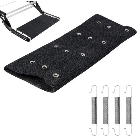 1 Pièce Tapis de Marchepied pour Camping-Car, Tapis Antidérapant pour Marchepied de Camping-Car, Accessoires et Gadgets, Tapis de Caravane, Tapis de Camping (Noir) (1/5)