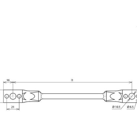 Dehn & Söhne Überbrückungsseil 377310 Cu 300mm