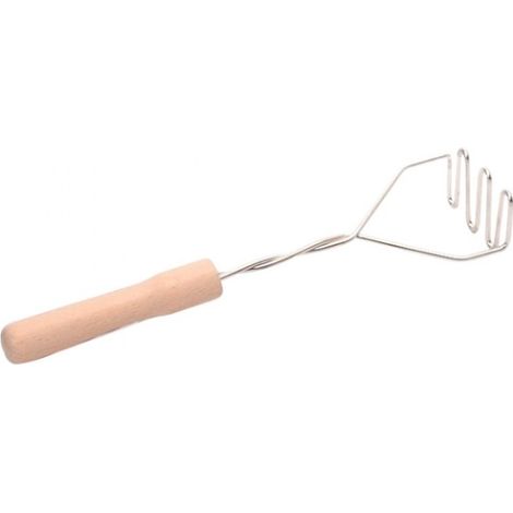 Presse-purée spiralé Baldo, acier galvanisé, manche en bois (1/2)