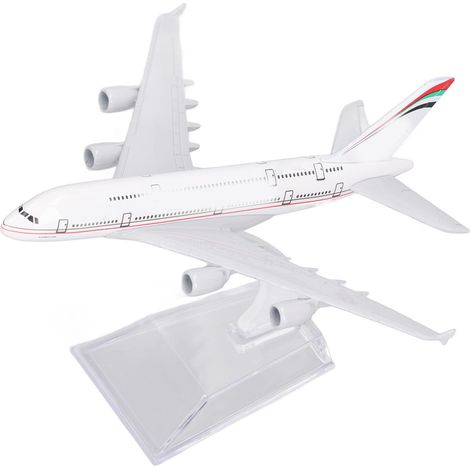 Maquette avion 380 en alliage diecast, réplique simulée élégante, décoration pour salon bureau étude (1/5)