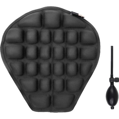 Coussin de siège de moto,Coussin d'air gonflable confortable, coussin de protection solaire de moto refroidissement coussin de soulagement de la pression de moto pour Cruiser Touring H799 (1/5)