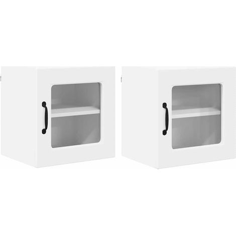 Maison Exclusive - Armario de vidrio para pared PORTO 2 pcs 40 x