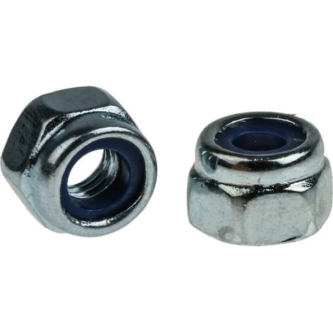 Écrou hexagonal M4 RS PRO, en Acier Galvanisé brillant ( Prix pour Paquet de 1000 )