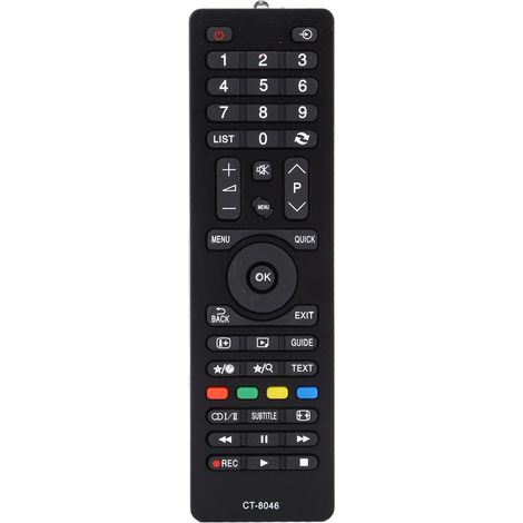 Robuste Ersatzfernbedienung CT-8046 für Toshiba 32D1533DB Fernseher (1/5)