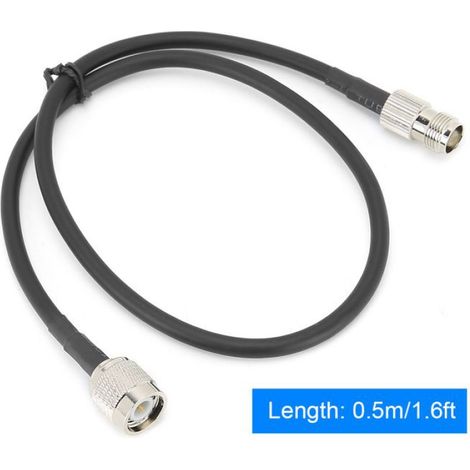 Câble d'extension d'antenne Câble d'extension coaxial d'antenne tactique de connecteur AR152 TNC mâle à 0,5 m/1,6 pied (1/5)