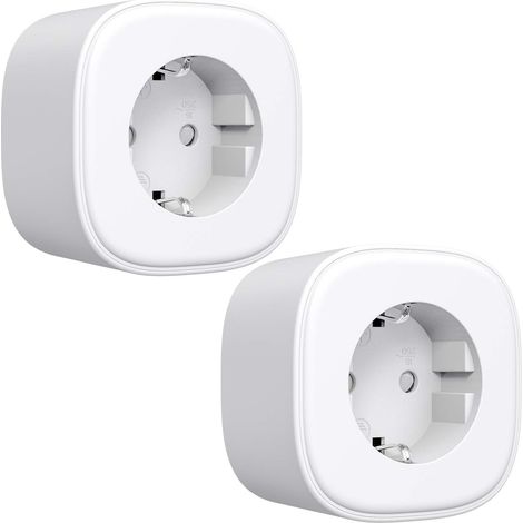 ZOLGINAH Prise Connectée (Type F), Refoss Prise Intelligente Compatible avec Alexa et Google Home, 16A Prise Électrique avec Commande Vocale, Contrôle à Distance et Fonction de Temps via APP eHomelife (1/5)