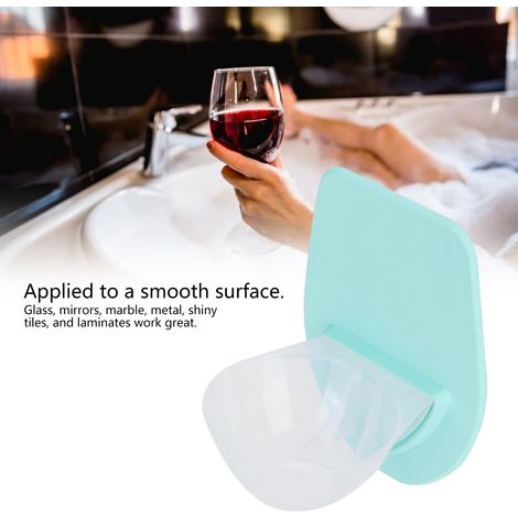 Support Verre À Vin - Rangement Douche Mural Sans Perçage - Pour Salle De Bain Carrelage Lisse - Lot De 1 (1/5)