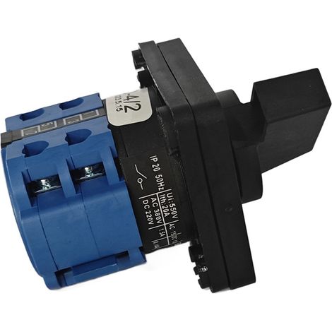 Sélecteur commutateur inverseur 220V 20A 3 positions pour contrôle circuit et moteur, 4.8x4.3cm, PC cuivre alliage, 1 pièce (1/5)