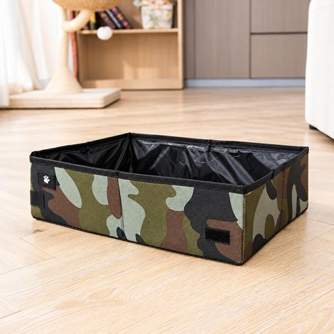 Bac à litière pliable pour chat (1/4)