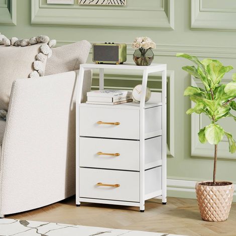 3-Drawer Vertical Storage Dresser with Fabric Drawers (1/5)