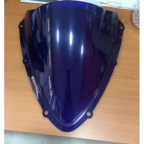 Pare-brise moto pour Suzuki GSX-R600, GSX-R750 et GSX-R K8 (2008-2010), teinte fumée-bleue. (1/5)