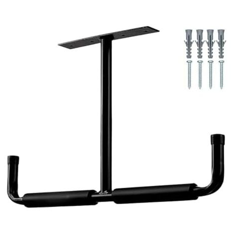 Crochet de Rangement Suspendu Robuste pour Garage, Porte-Outils Unique, présentoir avec système Suspension Utilitaire, Solution Cannes à pêche, - (1/4)