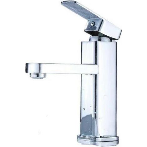Robinet de baignoire à poignée unique, robinet en acier inoxydable, durable et facile à nettoyer avec tiroir en céramique pour prévenir les fuites, convient à différents styles de décoration. (1/5)
