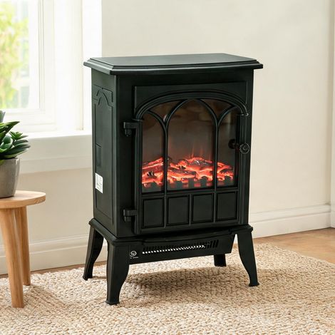 Cheminée électrique negro en métal Plástico 39 x 23 x 56,5 cm (1/5)