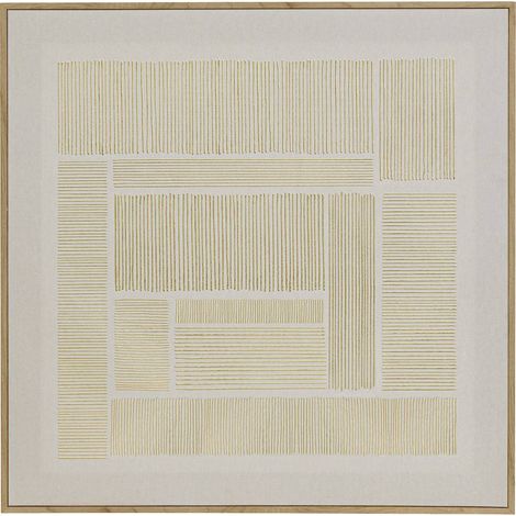 Tela stampata con cornice idrissa beige 58x58cm - Atmosphera créateur d'intérieur