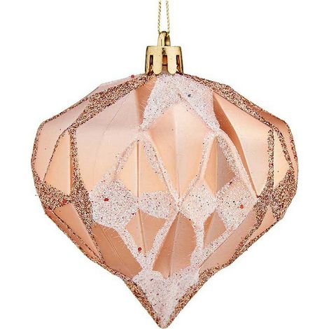 Bolas de Navidad - Diamante - Cobre - Plástico - Ø 8 cm