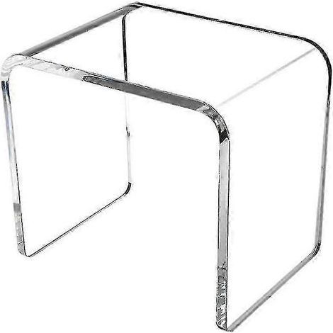 Tabouret moderne en acrylique transparent, durable et stable, pour se changer.